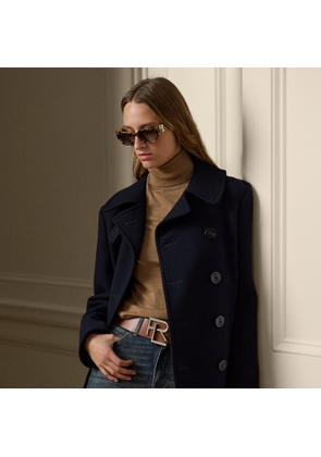 Logan Double-Faced Wool-Cashmere Peacoat
