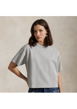 Relaxed Crop Fit Cotton Jersey Tee