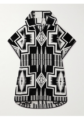 Pendleton - Cotton-Terry Jacquard Hooded Towel - Men - Black