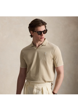 Jacquard Mesh Polo Shirt