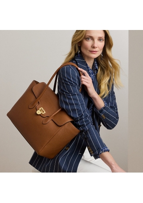 Pebbled Leather Large Tanner Satchel