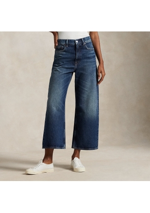 High-Rise Wide-Leg Crop Jean