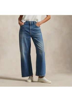High-Rise Wide-Leg Crop Jean