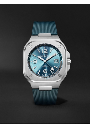 Bell & Ross - BR 05 GMT Automatic 41mm Stainless Steel and Rubber Watch, Ref. No. BR05G-PB-ST/SRB - Men - Blue