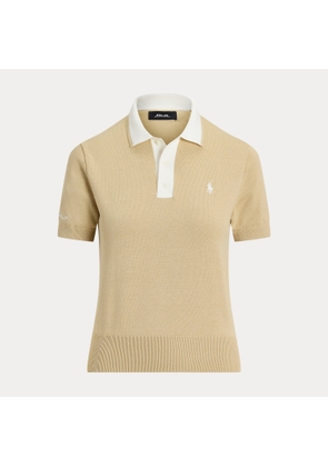 Cotton-Blend Polo-Collar Jumper