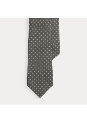 Geometric-Print Cashmere-Silk Tie