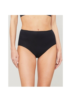 Womens Hanro Seamless Maxi High-Rise Cotton-Jersey Briefs