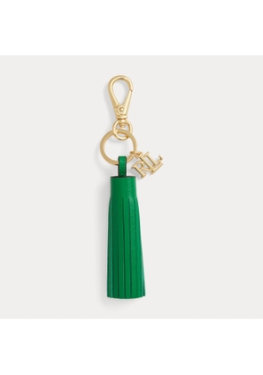 Logo & Leather Tassel Charm