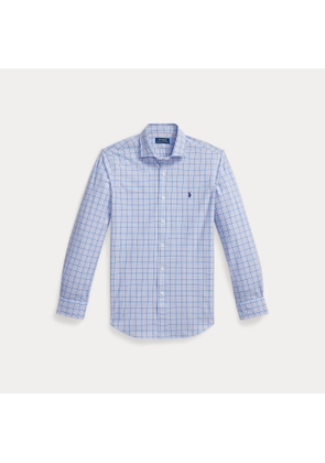 Custom Fit Plaid Stretch Poplin Shirt
