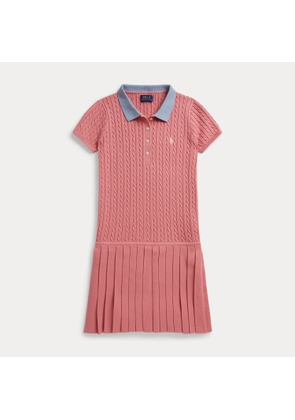 Mini-Cable Cotton Jumper Dress