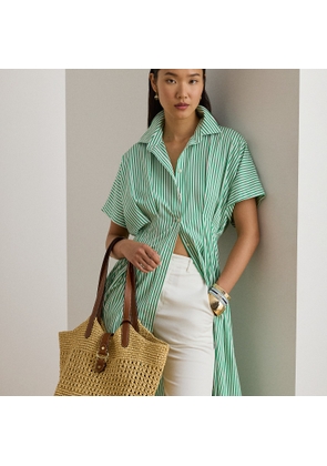 Woven Straw Large Tasha Tote Bag