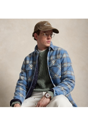 Plaid Felted Wool Overshirt