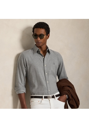 Custom Fit Plaid Performance Twill Shirt