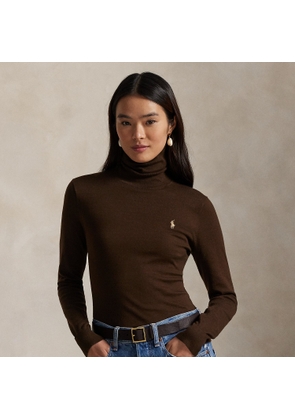 Knit Cotton Roll Neck