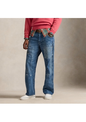 Relaxed Fit Distressed Carpenter Jean