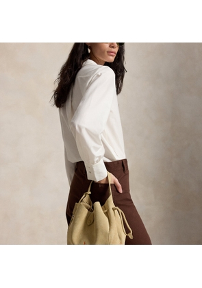 Polo Play Suede Drawstring Bag