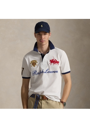 Classic Fit Crest Mesh Polo Shirt