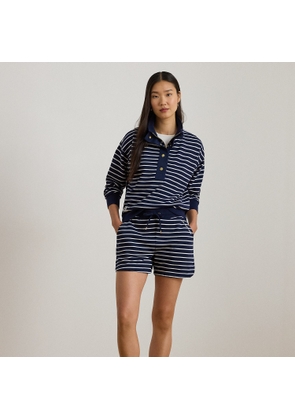 Striped French Terry Drawcord Short