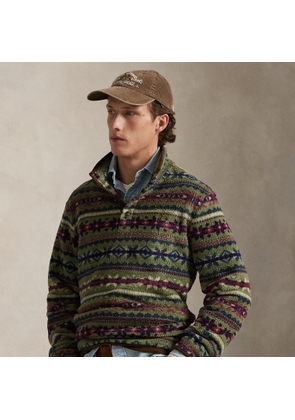 Fair Isle-Inspired Fleece Pullover