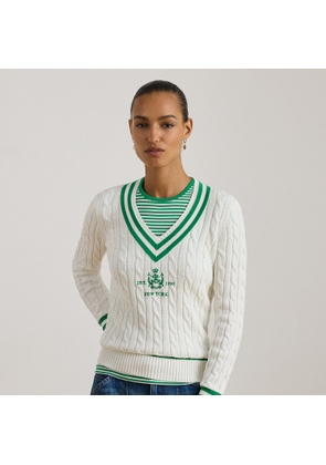 Cable-Knit Cricket Jumper