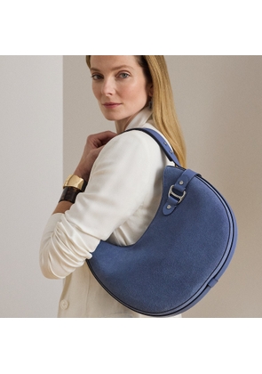 Suede Large Tasha Shoulder Bag