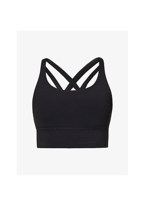 Womens Lululemon Energy Cross-Over Back Stretch-Jersey Bra