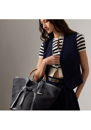 The  Ralph Lauren Braided Raffia Large Tote