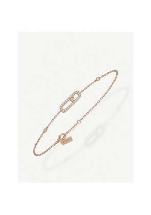 Messika Move Uno Pavé 18ct Rose-Gold and 0.20ct Brilliant-Cut Diamond Bracelet
