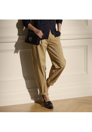Fallon Pleated Cotton Chino Trouser
