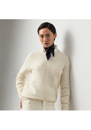 Flag Cashmere Crewneck Jumper