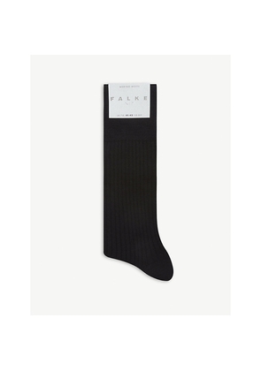 Mens Falke No7 Ribbed Virgin Wool Socks