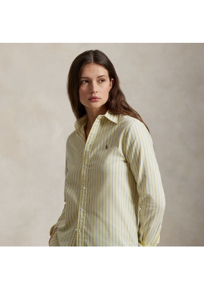 Classic Fit Striped Cotton Oxford Shirt