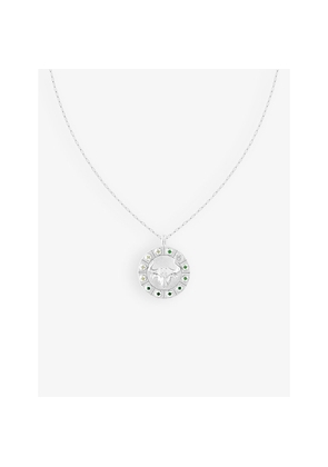 Womens Astrid & Miyu Taurus Bold Zodiac Plated 925 Sterling-Silver Necklace