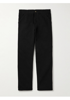 Carhartt WIP - Single Knee Straight-Leg Organic Cotton-Canvas Trousers - Men - Black - UK/US 28