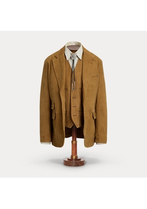 Unconstructed Suede Western Blazer