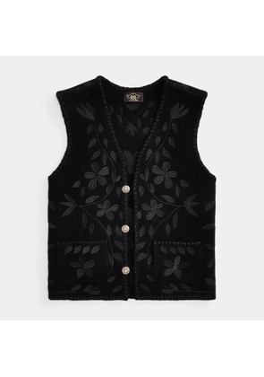 Embroidered Wool-Cashmere Waistcoat