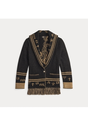 Wool-Silk Western Cardigan Jacket