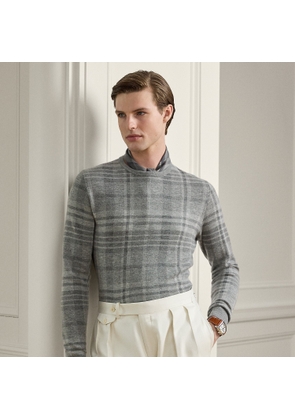 Plaid Cashmere Crewneck Jumper