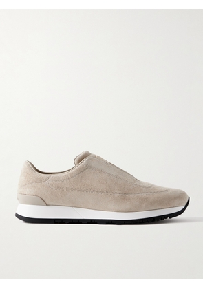 John Lobb - Lift Suede Slip-On Sneakers - Men - Neutrals - UK 7