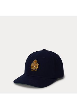 Crest-Embroidered Twill Ball Cap