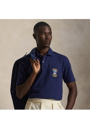 Classic Fit Crest Mesh Polo Shirt