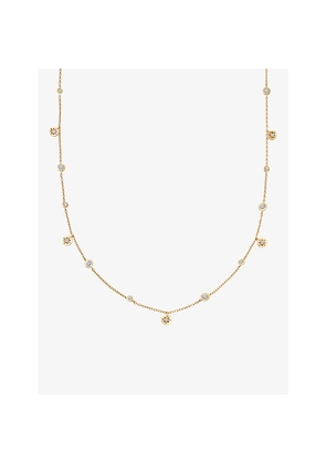 Womens Astley Clarke Polaris North Star 18ct Yellow Gold Vermeil and White Sapphire Station Necklace
