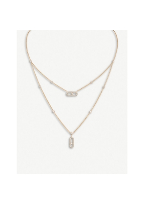 Messika Move 18ct Rose-Gold and Diamond Necklace