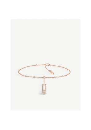 Messika Move Uno 18ct Rose-Gold and 0.35ct Round-Cut Diamond Anklet