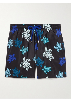 Vilebrequin - Mahina Straight-Leg Mid-Length Recycled Swim Shorts - Men - Black - S