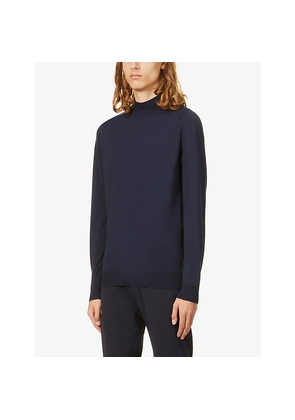 Mens John Smedley Harcourt High-Neck Wool Jumper