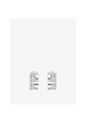 Messika Romane 18ct White-Gold and Diamond Mini Earrings
