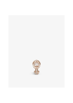 Messika My Twin 18ct Rose-Gold and 0.25ct Pear-Cut Diamond Single Clip Earring