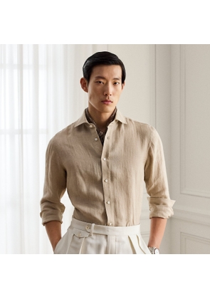 Tick-Weave Linen Shirt