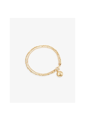 Womens Astley Clarke Biography 18ct Yellow Gold Vermeil and White Sapphire Locket Bracelet